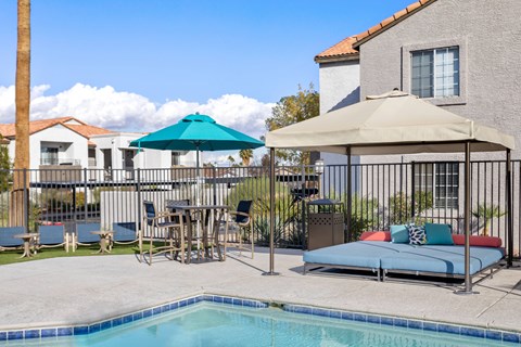 take a dip in our resort style swimming pool The Sanctuary Apartments Las Vegas
